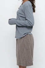 Load image into Gallery viewer, Modern x Blue, Grey Ribbed Cardigan (M-L)