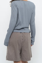 Load image into Gallery viewer, Modern x Blue, Grey Ribbed Cardigan (M-L)