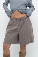 Load image into Gallery viewer, Modern x Brown, Blue Striped Lounge Shorts (S, M)
