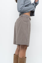 Load image into Gallery viewer, Modern x Brown, Blue Striped Lounge Shorts (S, M)