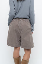 Load image into Gallery viewer, Modern x Brown, Blue Striped Lounge Shorts (S, M)