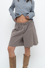 Load image into Gallery viewer, Modern x Brown, Blue Striped Lounge Shorts (S, M)