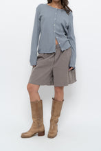 Load image into Gallery viewer, Modern x Brown, Blue Striped Lounge Shorts (S, M)