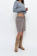 Load image into Gallery viewer, Modern x Brown, Blue Striped Lounge Shorts (S, M)