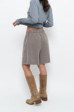 Load image into Gallery viewer, Modern x Brown, Blue Striped Lounge Shorts (S, M)