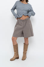 Load image into Gallery viewer, Modern x Brown, Blue Striped Lounge Shorts (S, M)