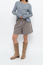 Load image into Gallery viewer, Modern x Brown, Blue Striped Lounge Shorts (S, M)
