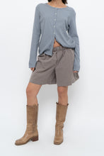 Load image into Gallery viewer, Modern x Brown, Blue Striped Lounge Shorts (S, M)