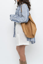 Load image into Gallery viewer, Vintage x Made in Turkey x Tan Leather Slouch Purse