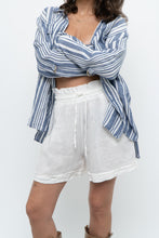 Load image into Gallery viewer, Vintage x Made in Italy x White Linen Short (XS-M)