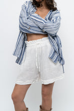 Load image into Gallery viewer, Vintage x Made in Italy x White Linen Short (XS-M)