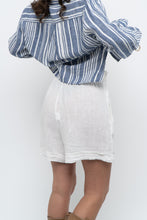 Load image into Gallery viewer, Vintage x Made in Italy x White Linen Short (XS-M)