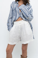Load image into Gallery viewer, Vintage x Made in Italy x White Linen Short (XS-M)