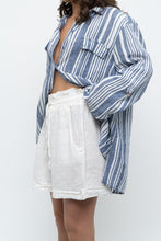 Load image into Gallery viewer, Vintage x JONES NY Blue, White Striped Linen Buttonup (S-XL)