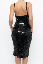 Load image into Gallery viewer, Vintage x Black Crochet Sequin Midi Dress (XS, S)