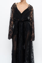 Load image into Gallery viewer, Vintage x CHARLOTTE RUSSE Black Lace Robe (S-XXL)