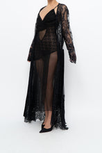 Load image into Gallery viewer, Vintage x CHARLOTTE RUSSE Black Lace Robe (S-XXL)