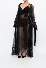 Load image into Gallery viewer, Vintage x CHARLOTTE RUSSE Black Lace Robe (S-XXL)