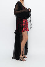 Load image into Gallery viewer, Vintage x VICTORIA'S SECRET Black Sheer Studded Robe (M, L)