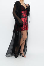 Load image into Gallery viewer, Vintage x VICTORIA'S SECRET Black Sheer Studded Robe (M, L)