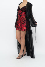 Load image into Gallery viewer, Vintage x VICTORIA'S SECRET Black Sheer Studded Robe (M, L)
