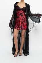 Load image into Gallery viewer, Vintage x VICTORIA'S SECRET Black Sheer Studded Robe (M, L)