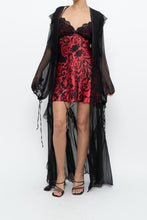 Load image into Gallery viewer, Vintage x VICTORIA'S SECRET Black Sheer Studded Robe (M, L)