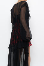 Load image into Gallery viewer, Vintage x VICTORIA'S SECRET Black Sheer Studded Robe (M, L)