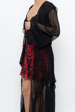 Load image into Gallery viewer, Vintage x VICTORIA'S SECRET Black Sheer Studded Robe (M, L)