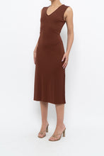 Load image into Gallery viewer, Vintage x MEXX Bronze Studded Stretchy Midi Dress (S)