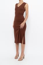 Load image into Gallery viewer, Vintage x MEXX Bronze Studded Stretchy Midi Dress (S)