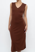 Load image into Gallery viewer, Vintage x MEXX Bronze Studded Stretchy Midi Dress (S)