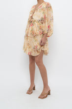 Load image into Gallery viewer, TED BAKER x Yellow Floral Mini Dress (XS, S)