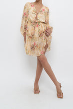 Load image into Gallery viewer, TED BAKER x Yellow Floral Mini Dress (XS, S)