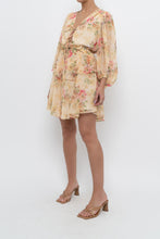 Load image into Gallery viewer, TED BAKER x Yellow Floral Mini Dress (XS, S)