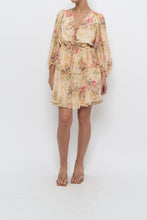 Load image into Gallery viewer, TED BAKER x Yellow Floral Mini Dress (XS, S)