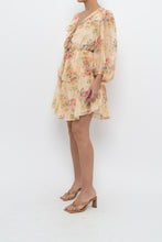Load image into Gallery viewer, TED BAKER x Yellow Floral Mini Dress (XS, S)