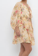 Load image into Gallery viewer, TED BAKER x Yellow Floral Mini Dress (XS, S)