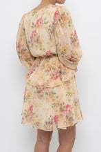 Load image into Gallery viewer, TED BAKER x Yellow Floral Mini Dress (XS, S)