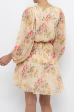 Load image into Gallery viewer, TED BAKER x Yellow Floral Mini Dress (XS, S)