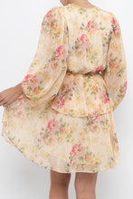 Load image into Gallery viewer, TED BAKER x Yellow Floral Mini Dress (XS, S)