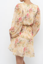 Load image into Gallery viewer, TED BAKER x Yellow Floral Mini Dress (XS, S)