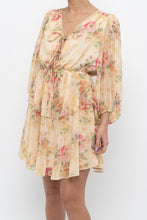Load image into Gallery viewer, TED BAKER x Yellow Floral Mini Dress (XS, S)