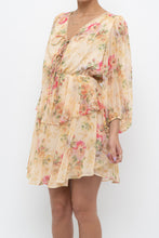 Load image into Gallery viewer, TED BAKER x Yellow Floral Mini Dress (XS, S)