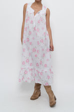Load image into Gallery viewer, Vintage x EILEEN WEST Rose Patterned Cotton Dress (XS-M)