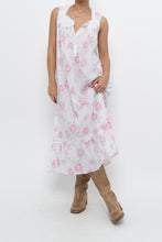 Load image into Gallery viewer, Vintage x EILEEN WEST Rose Patterned Cotton Dress (XS-M)