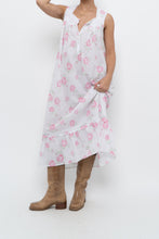 Load image into Gallery viewer, Vintage x EILEEN WEST Rose Patterned Cotton Dress (XS-M)