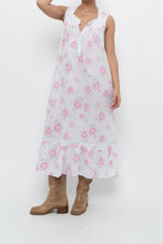 Load image into Gallery viewer, Vintage x EILEEN WEST Rose Patterned Cotton Dress (XS-M)
