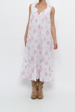 Load image into Gallery viewer, Vintage x EILEEN WEST Rose Patterned Cotton Dress (XS-M)