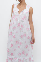 Load image into Gallery viewer, Vintage x EILEEN WEST Rose Patterned Cotton Dress (XS-M)
